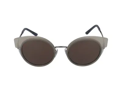 Giorgio Armani Sunglasses In Beige/blue/gunmetal Top