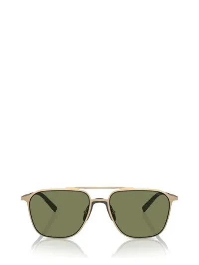 Giorgio Armani Sunglasses In Matte Pale Gold