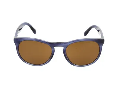 Giorgio Armani Sunglasses In Striated Blue