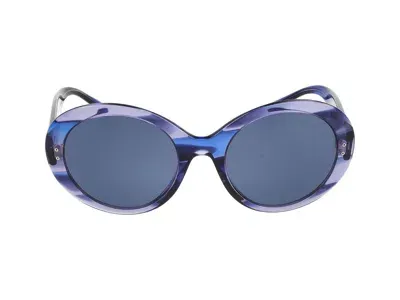 Giorgio Armani Sunglasses In Striated Blue