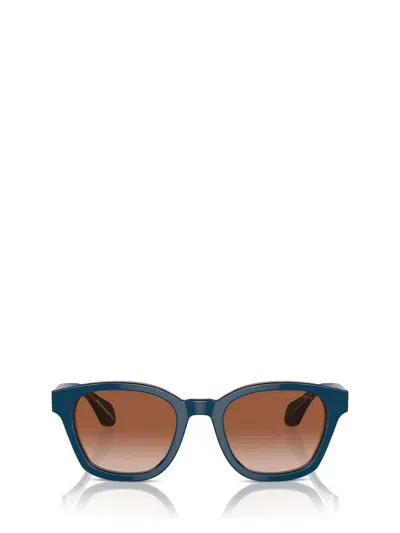 Giorgio Armani Sunglasses In Top Blue / Transparent Brown