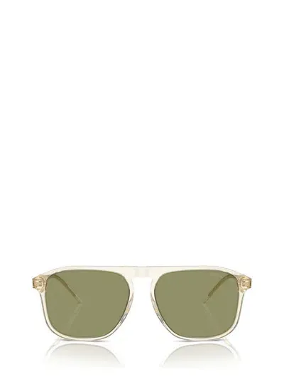 Giorgio Armani Sunglasses In Transparent Yellow