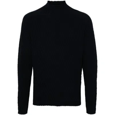 Giorgio Armani Sweaters In Blue