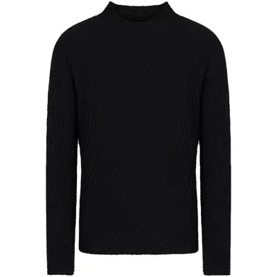 Giorgio Armani Sweaters In Black