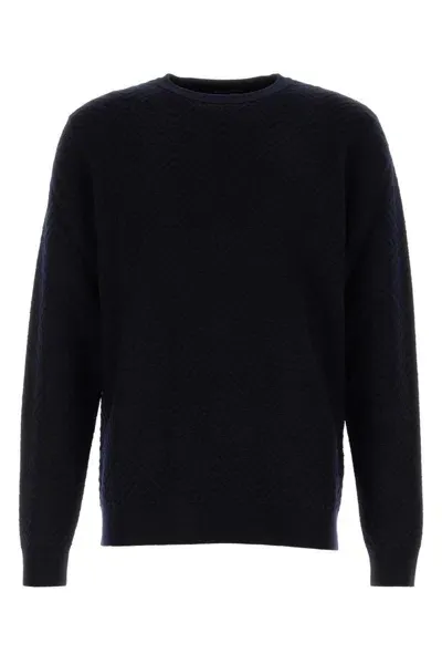 Giorgio Armani Sweaters In Blue