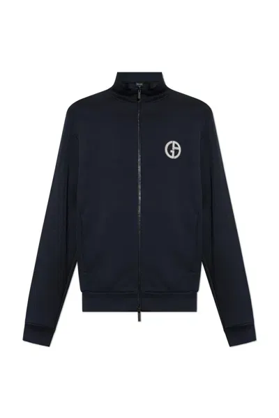 Giorgio Armani Sweatshirt With Logo In Black