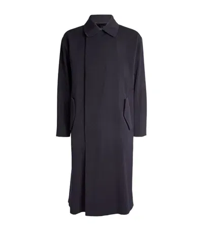 Giorgio Armani Virgin Wool Overcoat In Multi