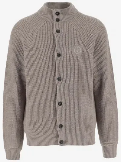 Giorgio Armani Sweaters In Mole