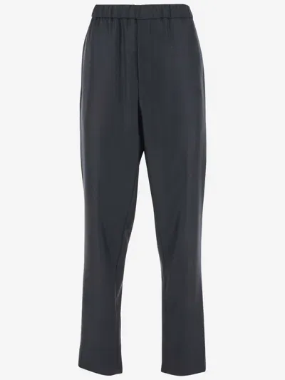 Giorgio Armani Wool Pants In Black