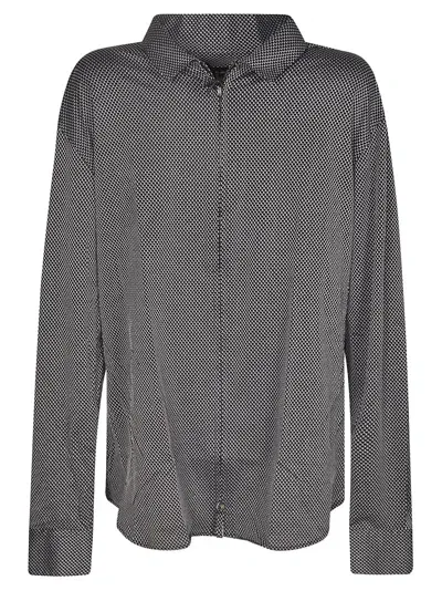 Giorgio Armani Zip Shirt In Multi