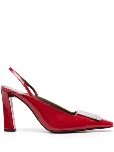 Giuseppe Zanotti 90mm Crystal-embellished Pumps In Red