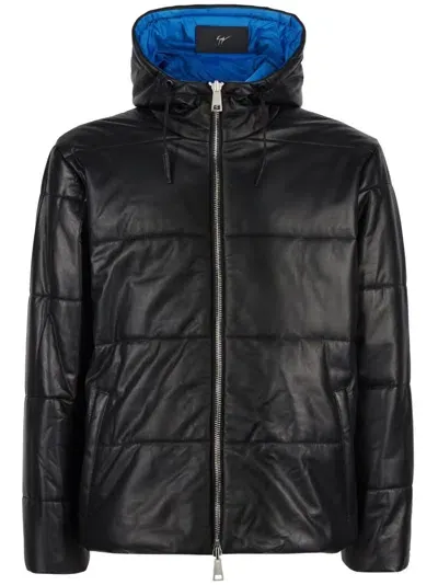 Giuseppe Zanotti Aidak Leather Jacket In Black