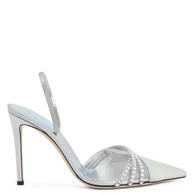 Giuseppe Zanotti Claralie 105mm Pumps In Silver