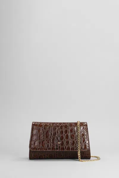 Giuseppe Zanotti Cleopatra Shoulder Bag In Brown Leather