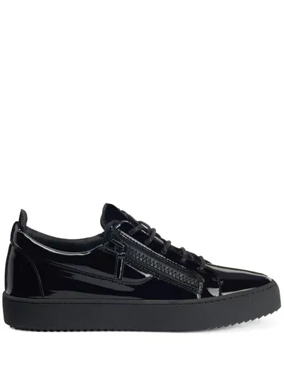 Giuseppe Zanotti Frankie Lace-up Sneakers In Black