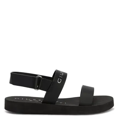 Giuseppe Zanotti Gz Saiph Logo-strap Sandals In Black