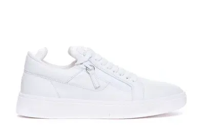 Giuseppe Zanotti Leather Sneaker In White