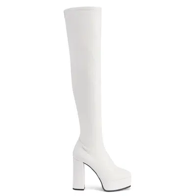 Giuseppe Zanotti Thigh-high Platform Boots In White