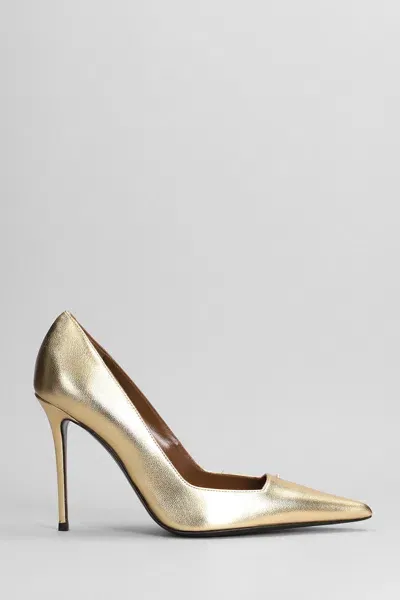 Giuseppe Zanotti Raquel Pump 105 Pumps In Gold Leather