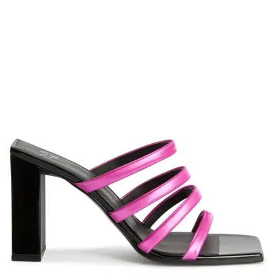 Giuseppe Zanotti Shangay Square-toe 85mm Mules In Pink