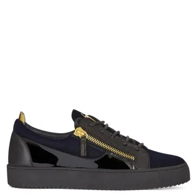 Giuseppe Zanotti Zip-detail Frankie Trainers In Black