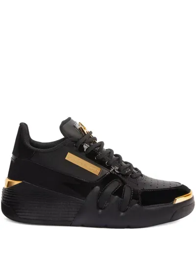 Giuseppe Zanotti Talon Leather Sneakers In Black