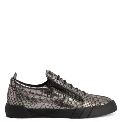 Giuseppe Zanotti The Shark 5.0 Metallic Low-top Sneakers In Black