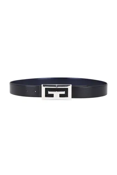 Givenchy 30mm Reversible 2g Small Buckle Belt In Black