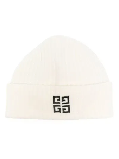 Givenchy 4g-embroidered Ribbed Beanie In Multicolour