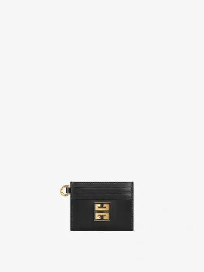 Givenchy 4g Card Holder In Leather In Multicolor