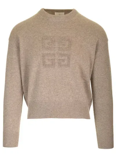 Givenchy 4g Cashmere Sweater In Beige