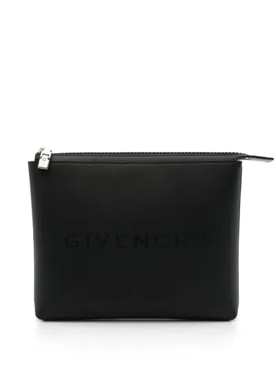 Givenchy 4g-motif Clutch Bag In Black