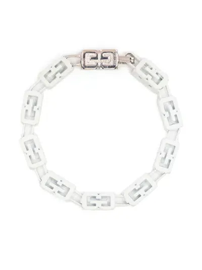 Givenchy 4g-motif Matte Bracelet In Metallic