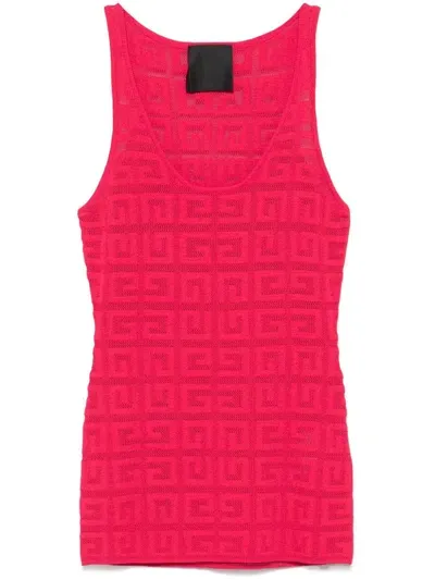 Givenchy 4g-motif Tank Top In Pink