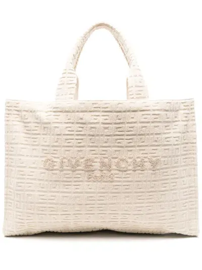 Givenchy Jacquard Tote Bag In Ivory