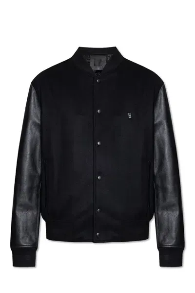 Givenchy 4g Plaque Bomber Jacket In Black