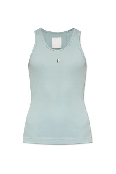 Givenchy 4g Plaque Tank Top In Blue