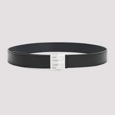 Givenchy 4g Reversible Belt 90 In Black Dark Blue