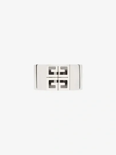 Givenchy 4g Ring In Metal In Silvery