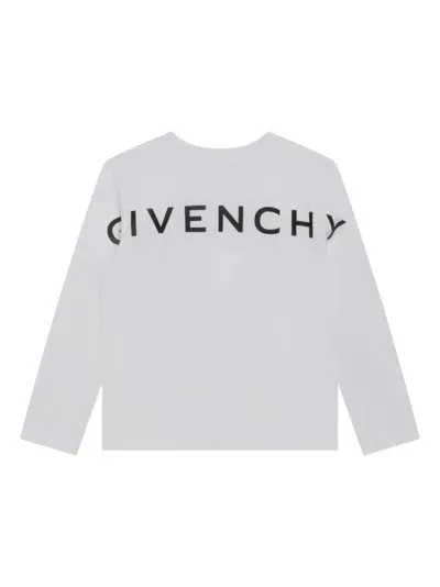 Givenchy Kids' 4g Star-print Cotton Top In White