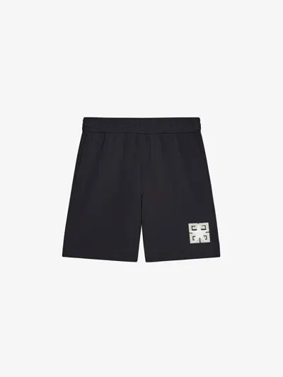 Givenchy 4g Stars Bermuda Shorts In Fleece In Black