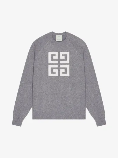 Givenchy 4g Sweater In Cashmere In Grey