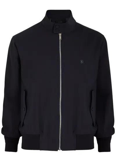 Givenchy 4g Wool-blend Bomber Jacket In Navy