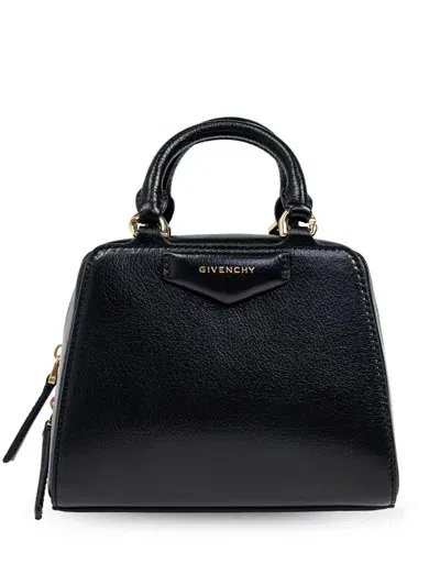 Givenchy Antigona Cube Nano Leather Crossbody Bag In Black