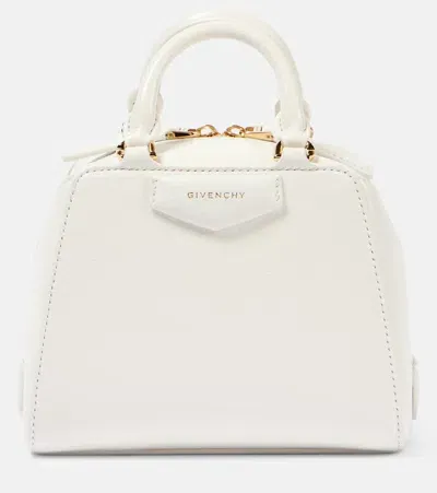 Givenchy Antigona Cube Nano Leather Tote Bag In White