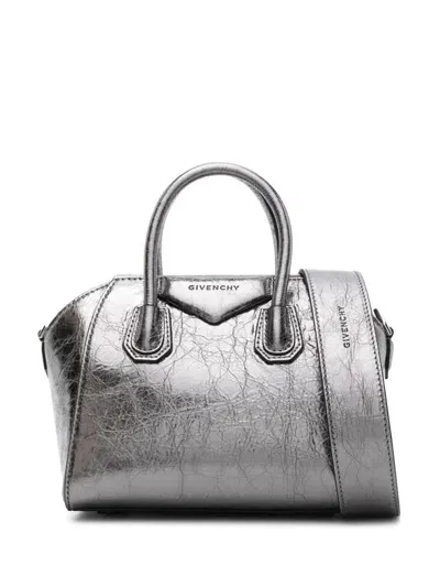 Givenchy Antigona Toy Mini Bag In Silver