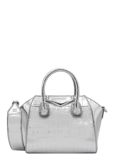 Givenchy Antigona Toy In Silver