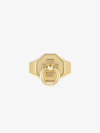 Givenchy Charm Ring In Metal In Gold