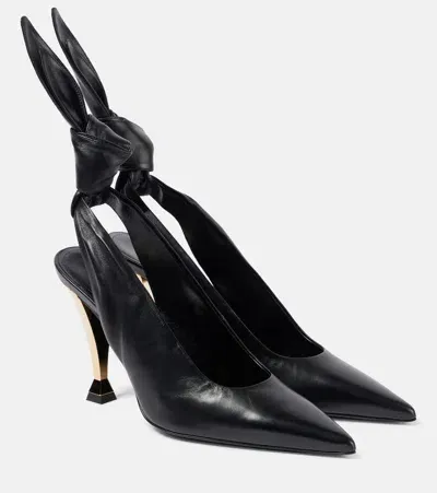 Givenchy Beauw Leather Slingback Pumps In Black