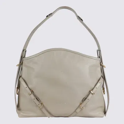 Givenchy Beige Leather Voyou Medium Shoulder Bag In Natural Beige